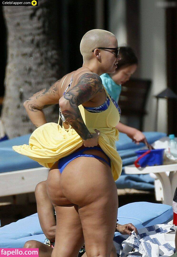 amber rose fap butt ass thong bikini